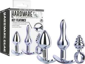 3 in 1 Metal Butt Plug Kit Set