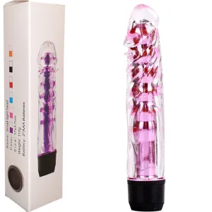 7 Silicone Jelly Squeezable G-Spot Vibrator Multi-Speed Pink