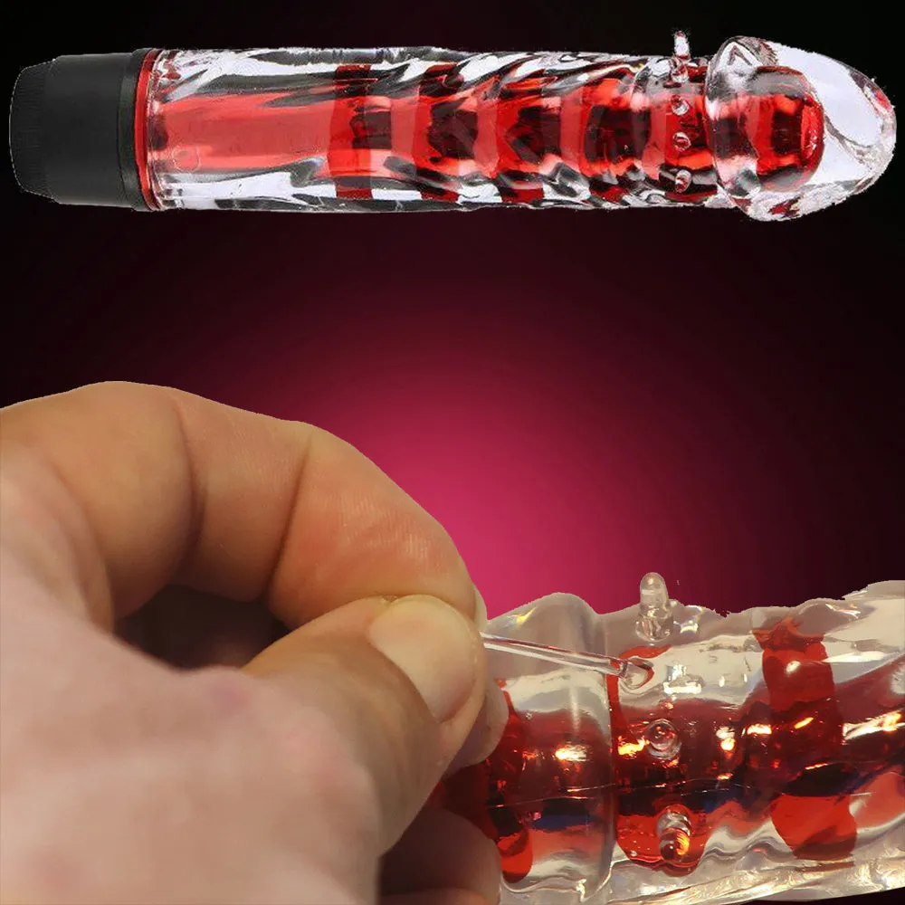 7 Silicone Jelly Squeezable G-Spot Vibrator Multi-Speed Pink