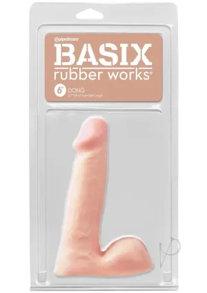 Basix 6 Dong W/balls Flesh