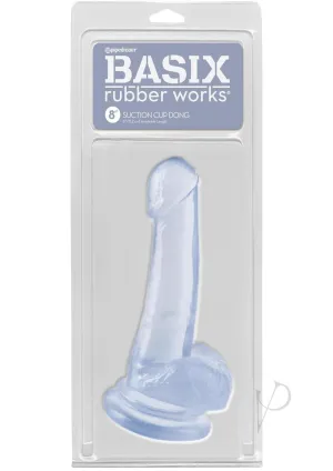 Basix 8 Suction Cup Dong Clear