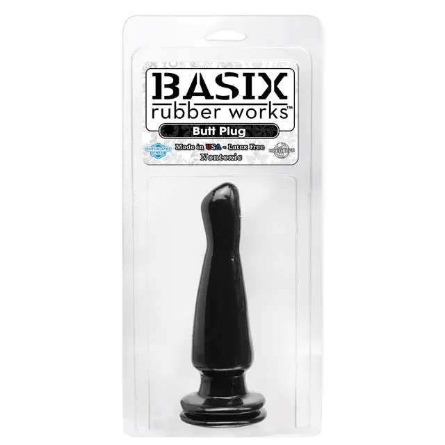 Basix Rubber Works - Butt Plug Black
