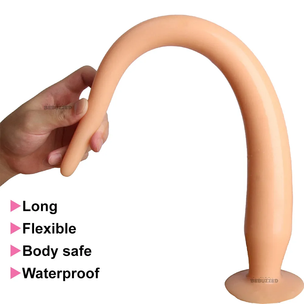 Bebuzzed Snake Dildo Flexible Large Anal Butt Plug Long Sex Dong XXL Suction Cup
