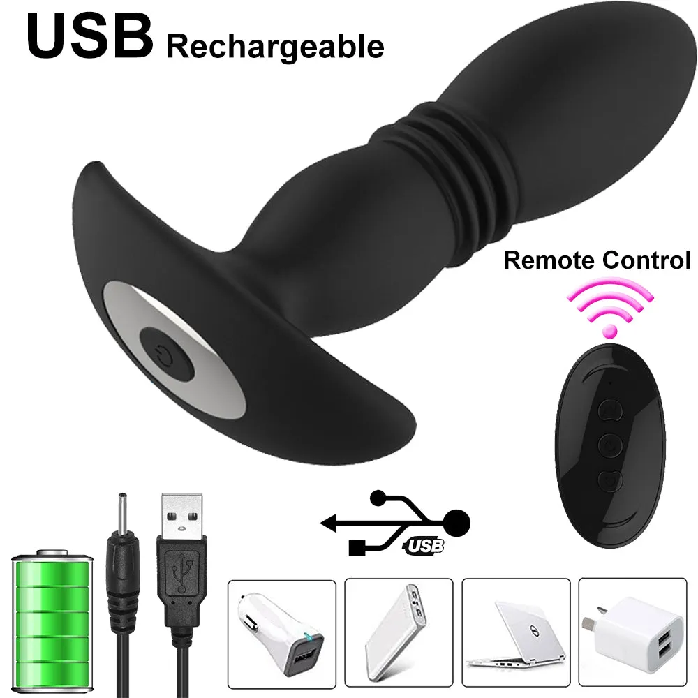 Bebuzzed Wistone Thrusting Prostate Vibrator Butt Plug Remote