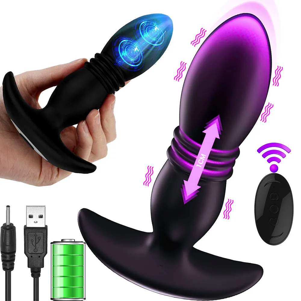 Bebuzzed Wistone Thrusting Prostate Vibrator Butt Plug Remote