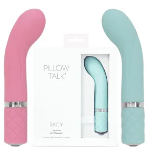 BMS Pillow Talk Racy Bullet Vibrator Teal or Pink Rechargeable Sex Toy