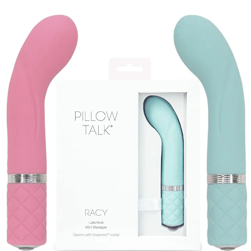BMS Pillow Talk Racy Bullet Vibrator Teal or Pink Rechargeable Sex Toy