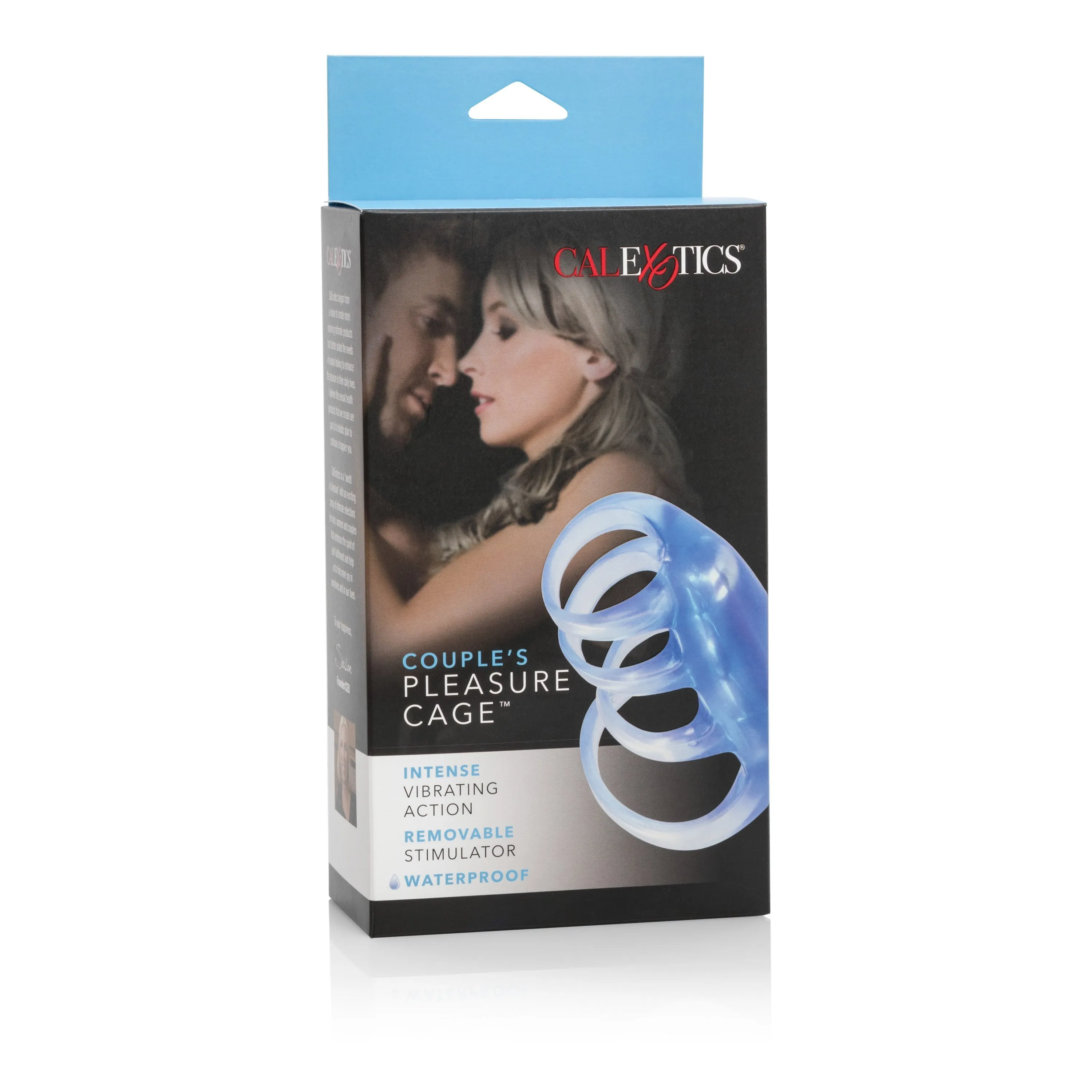 California Exotics - Couple's Pleasure Vibrating Cock Cage (Blue)