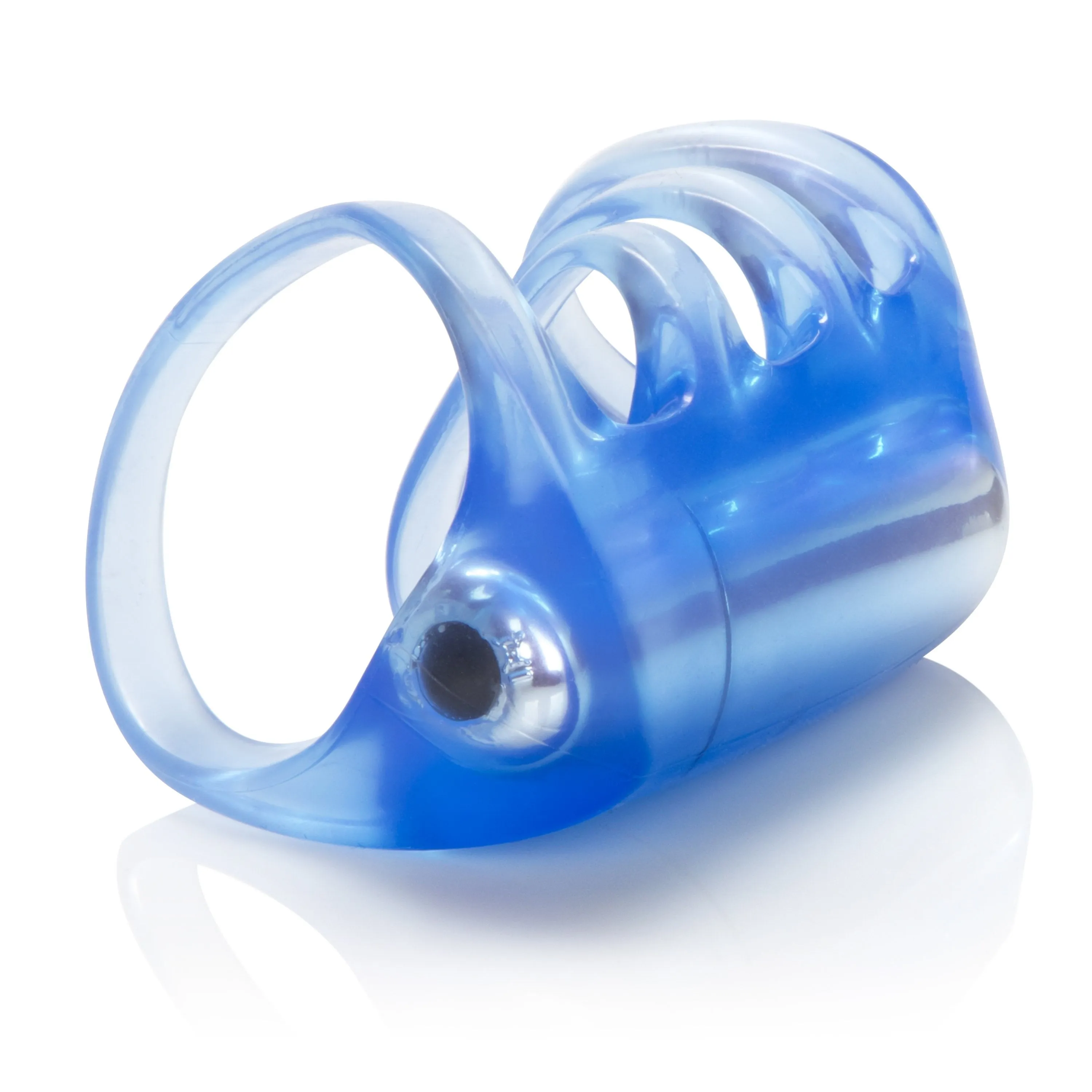 California Exotics - Couple's Pleasure Vibrating Cock Cage (Blue)