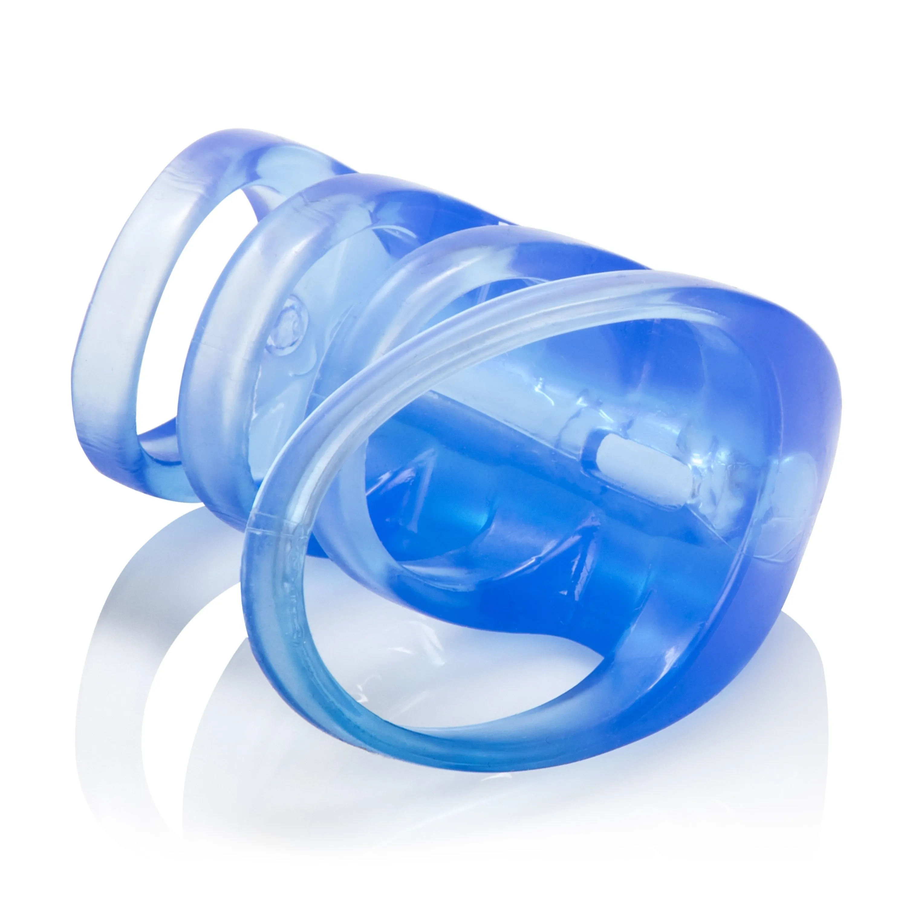 California Exotics - Couple's Pleasure Vibrating Cock Cage (Blue)