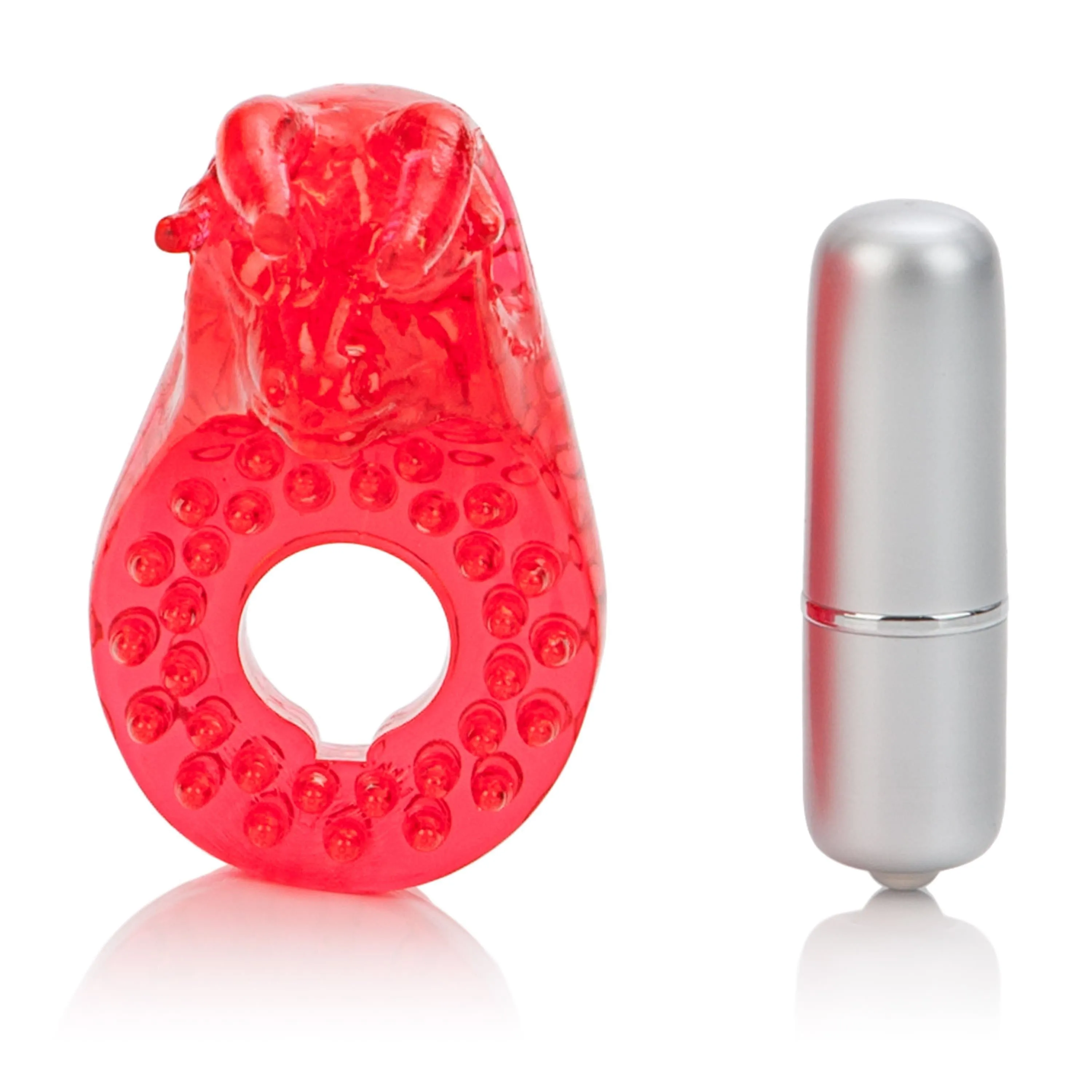 California Exotics - Couple's Raging Bull Vibrating Cock Ring (Red)