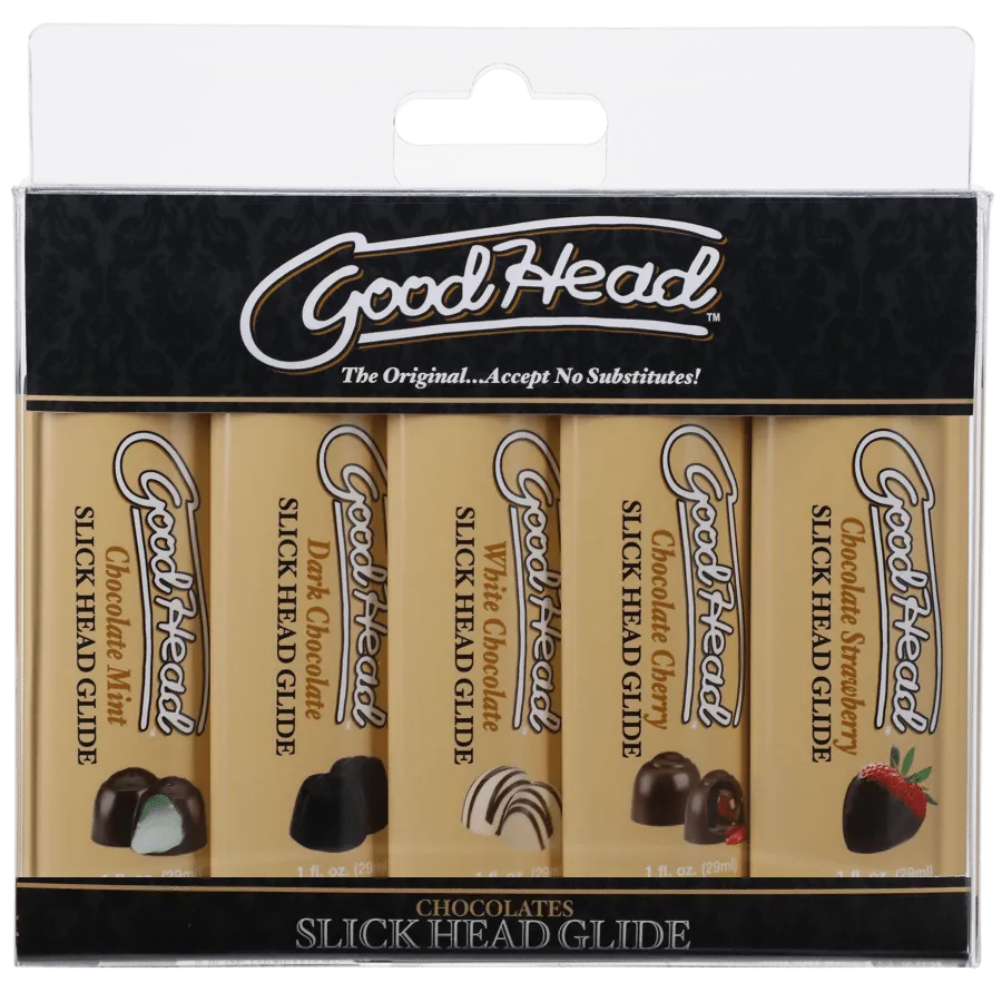 Doc Johnson Slick Head Glide Chocolates 5 Pack