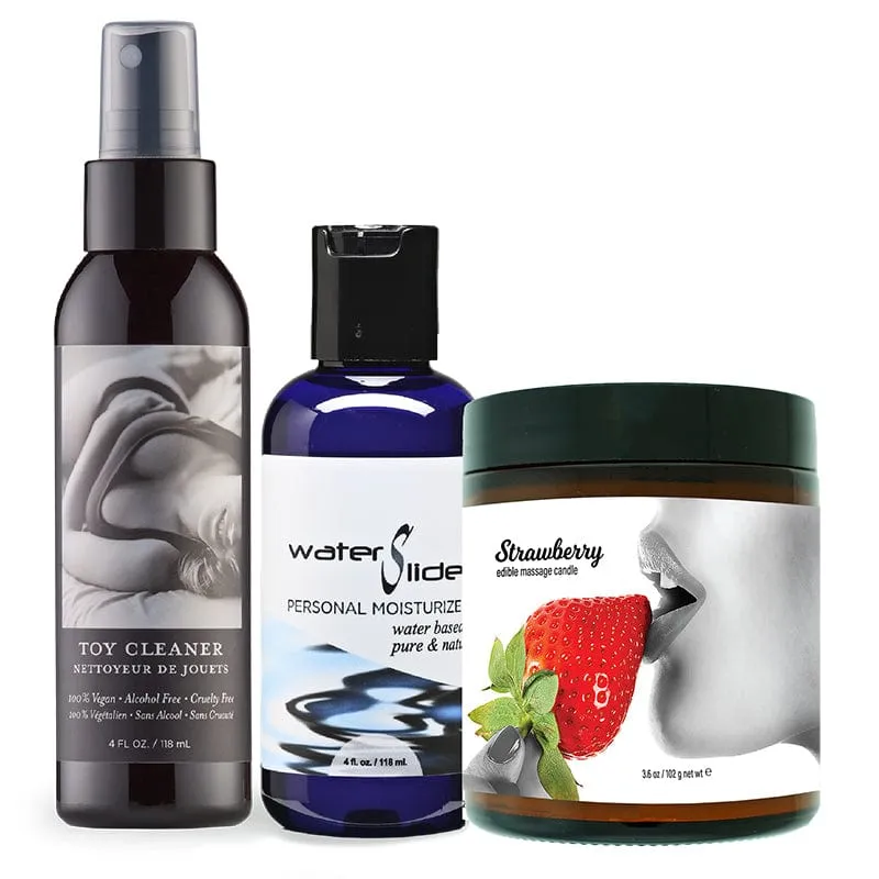Earthly Body Play & Pleasure Gift Set Strawberry Scent