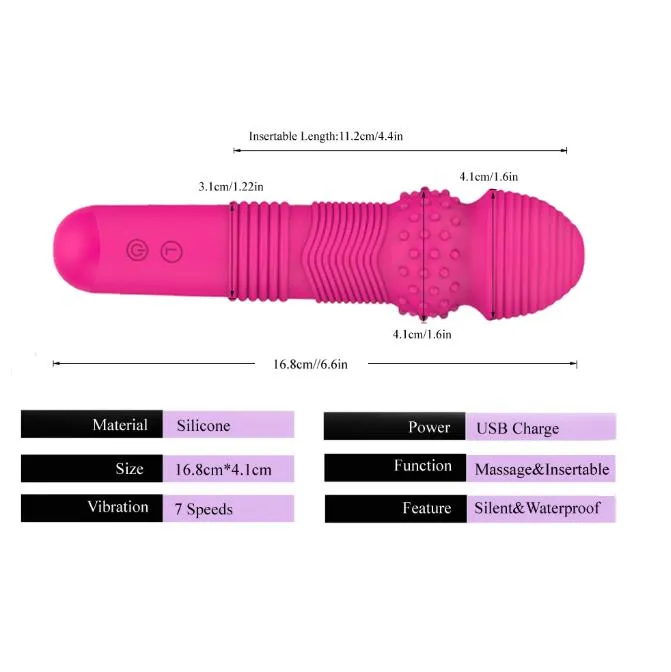 FAAK Magic AV Wand Massager Prostate Milking Device Clit Vibrator