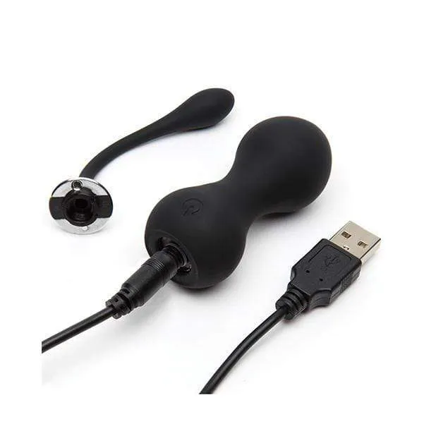 Fifty Shades of Grey - Relentless Vibrations Remote Control Kegel Balls (Black)