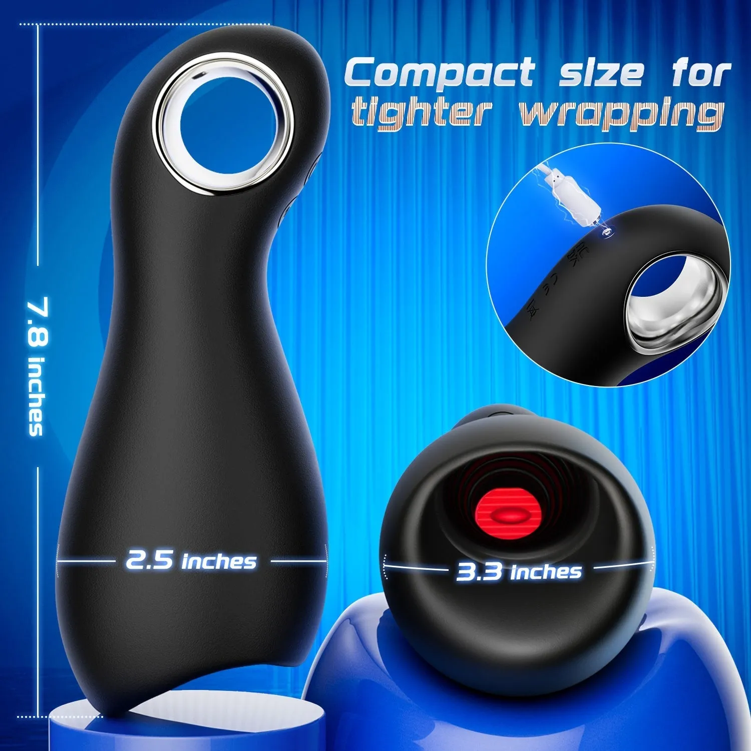 Frolic | 3 in 1 Vibrating and Tongue Licking masturbator Male Sex Toy