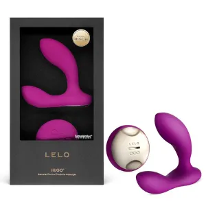 LELO HUGO Rechargeable Remote Control Prostate Massager Deep Rose