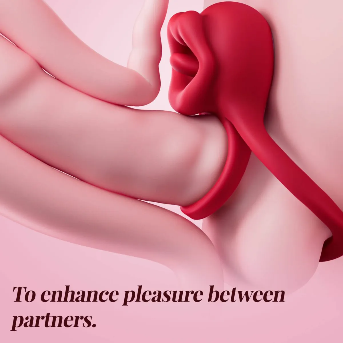 LINNA| Tongue Licking and Vibration Cock Ring for Couple