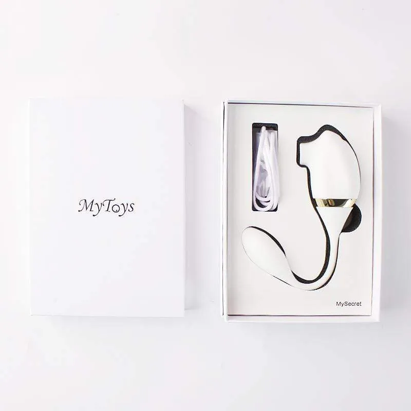MyToys - My Secret Egg and Clitoral Air Stimulator (White)