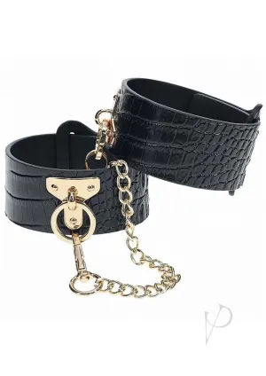 Ouch Rome Coll Leg Cuffs Black