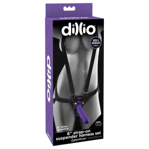Pipedream - Dillio Strap On Suspender Harness Set 6 (Purple)