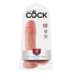 Pipedream - King Cock 8 Cock with Balls (Beige)