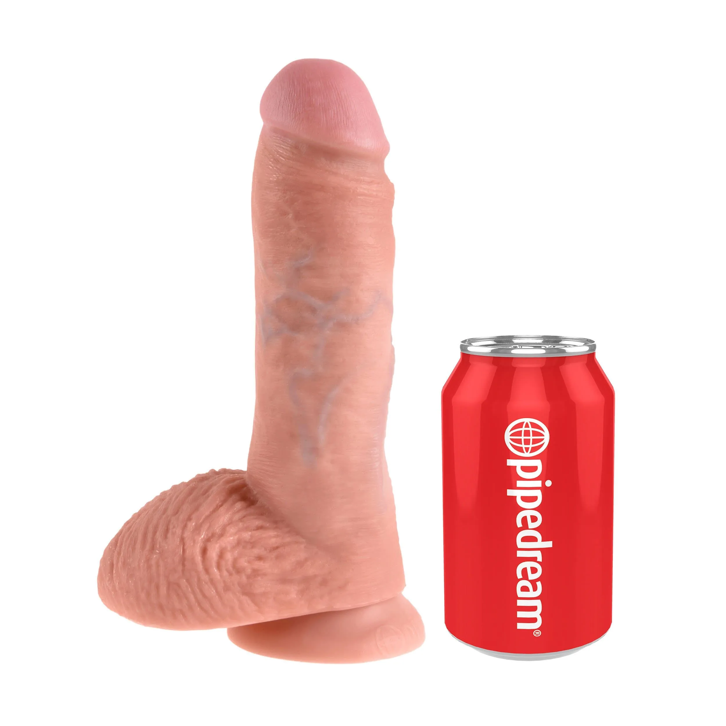 Pipedream - King Cock 8 Cock with Balls (Beige)
