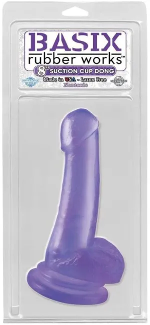 Pipedream Products Basix 6.5 Dong with Suction Cup Purple