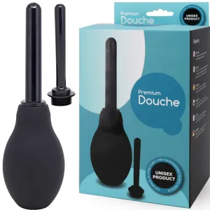 Premium Douche Dual Nozzle Anal Rectal Cleaner Enema Bulb Syringe Silicone