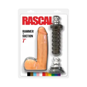 Rascal Rammer   Suction 7 in. Dildo with Handle and Suction Cup