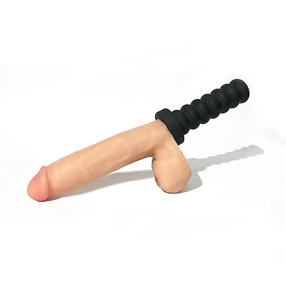 Rascal Rammer   Suction 7 in. Dildo with Handle and Suction Cup