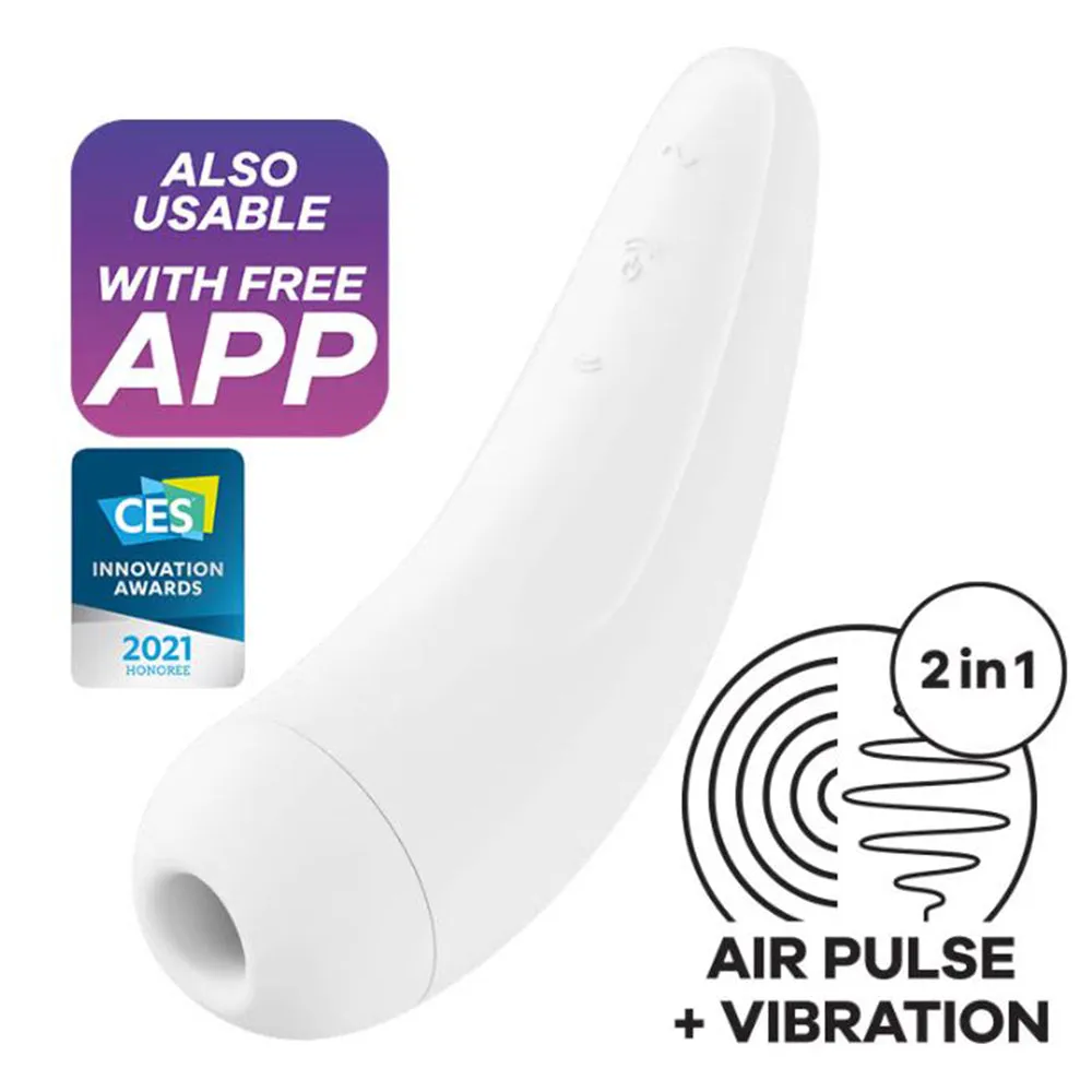 Satisfyer Curvy 2  Air Pulse Clitoral Stimulator APP Control Vibrator Sex Toy