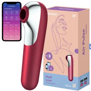 Satisfyer Dual Love Clitoral Stimulator G-Spot Vibrator Sucker APP Control USB