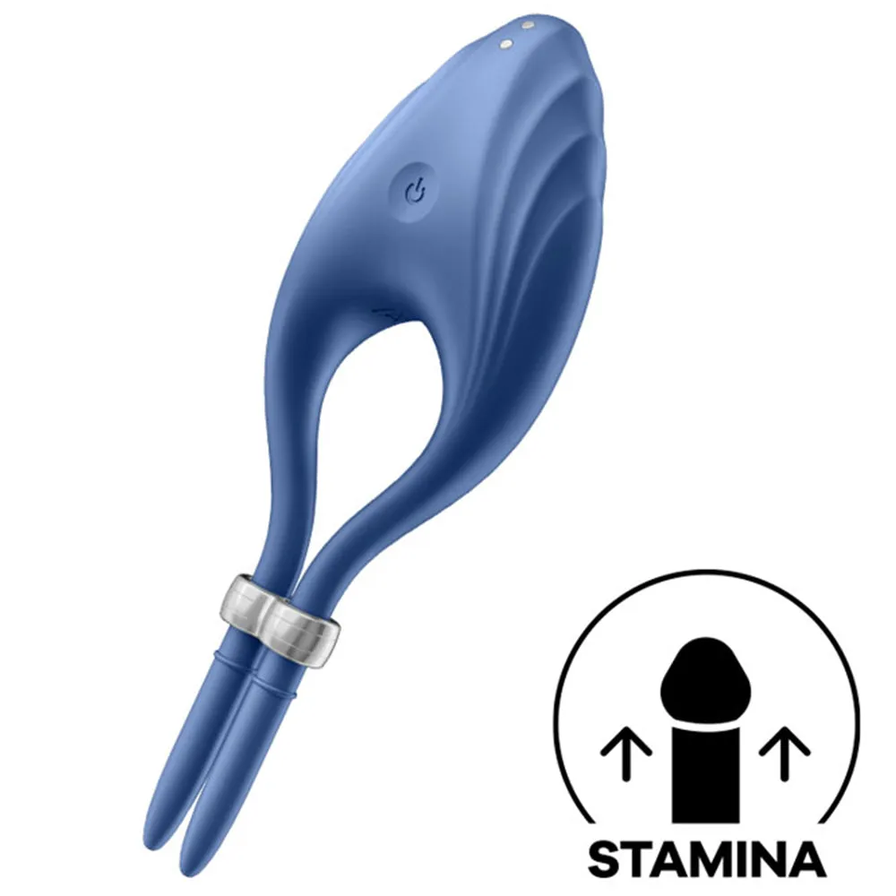 Satisfyer Duelist ADJUSTABLE Vibrating Cock Ring Couples Stamina USB Sex Toy