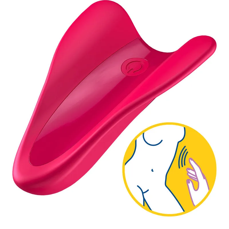 Satisfyer High Fly Finger Vibrator Clitoral Nipple Stimulator USB Sex Toy