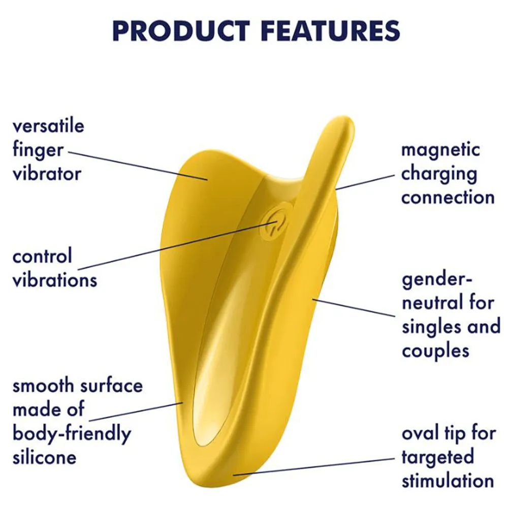 Satisfyer High Fly Finger Vibrator Clitoral Nipple Stimulator USB Sex Toy