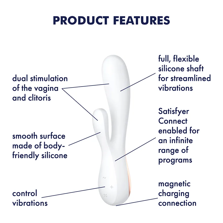 Satisfyer Mono Flex APP Control G Spot Rabbit Vibrator USB Sex Toy