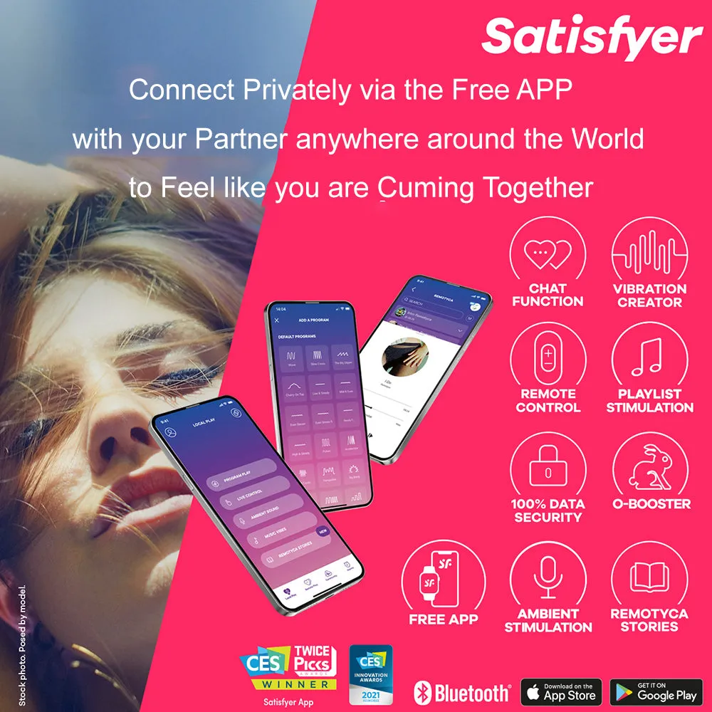Satisfyer Mono Flex APP Control G Spot Rabbit Vibrator USB Sex Toy