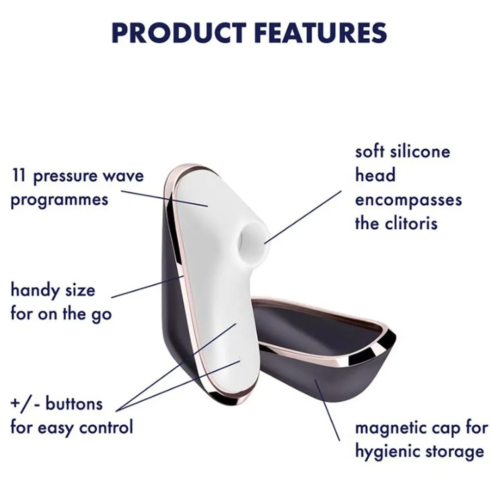 Satisfyer Pro Traveller Clitoral Stimulator Vibrator Air Pulse Sucker Sex Toy
