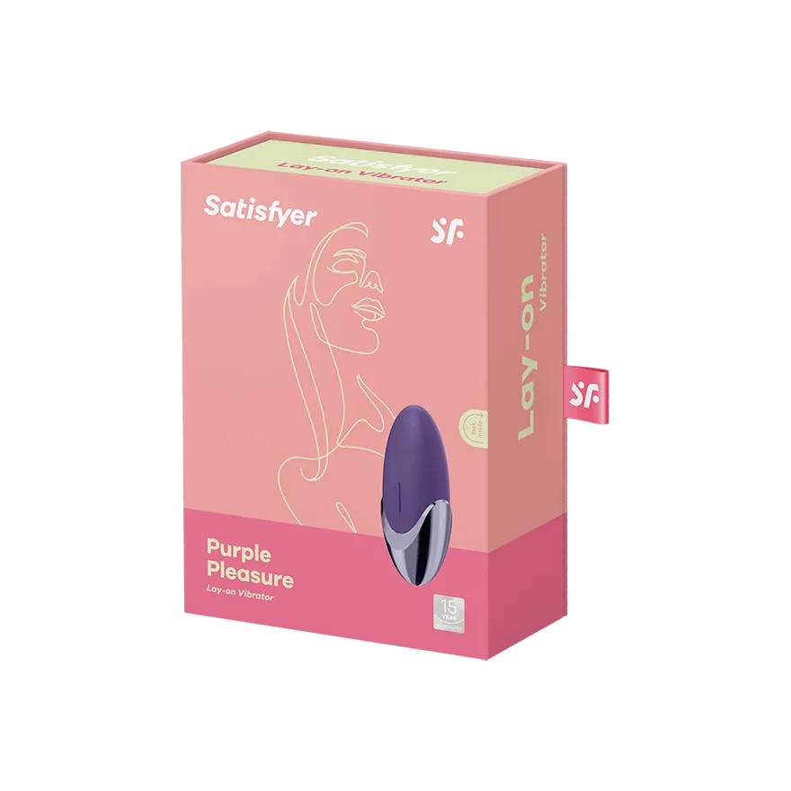 Satisfyer - Purple Pleasure Lay On Vibrator (Purple)