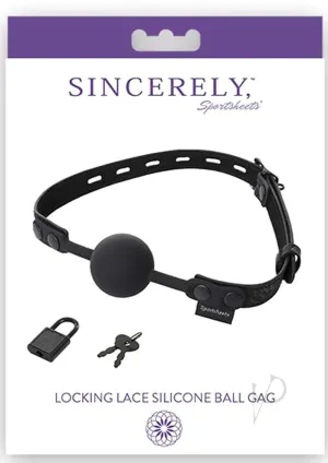 Sincerely Locking Lace Silicone Ball Gag