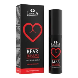 Spray pentru relaxare anală LUXURIA Rear Pleasure. cu efect hidratant. compatibil cu prezervative. 20 ml