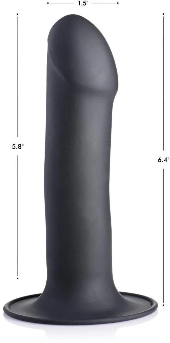 Squeezable Phallic Dildo - Black