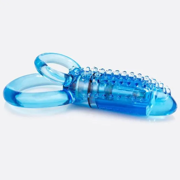TheScreamingO - Double O 8 Super Powered Vibrating Cock Ring (Blue)