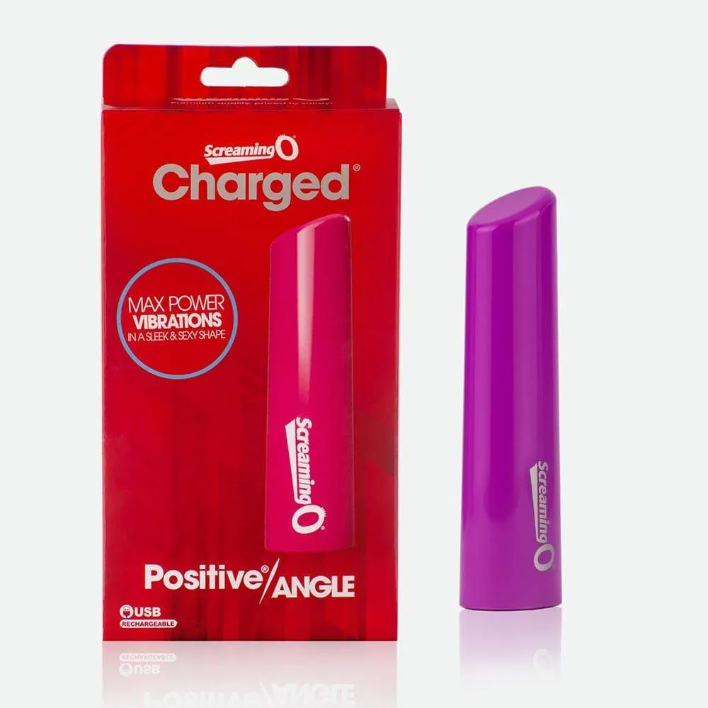 TheScreamingO - Positive Angle Rechargeable Bullet Vibrator (Pink)