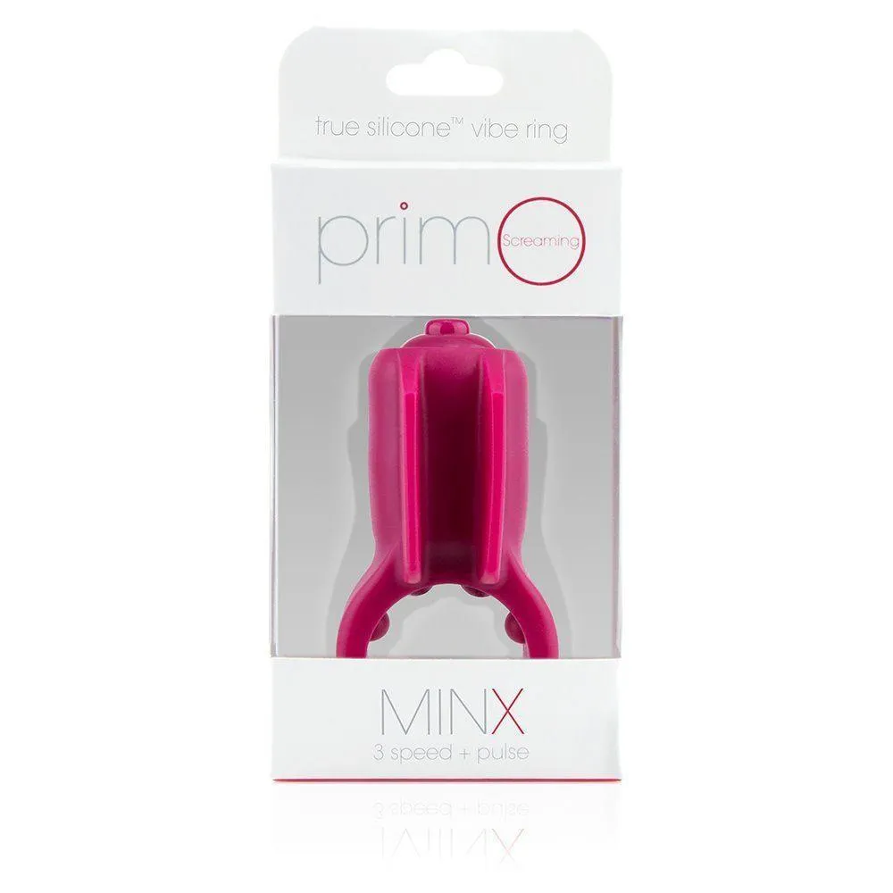 TheScreamingO - Primo Minx True Silicone Vibrating Cock Ring (Pink)