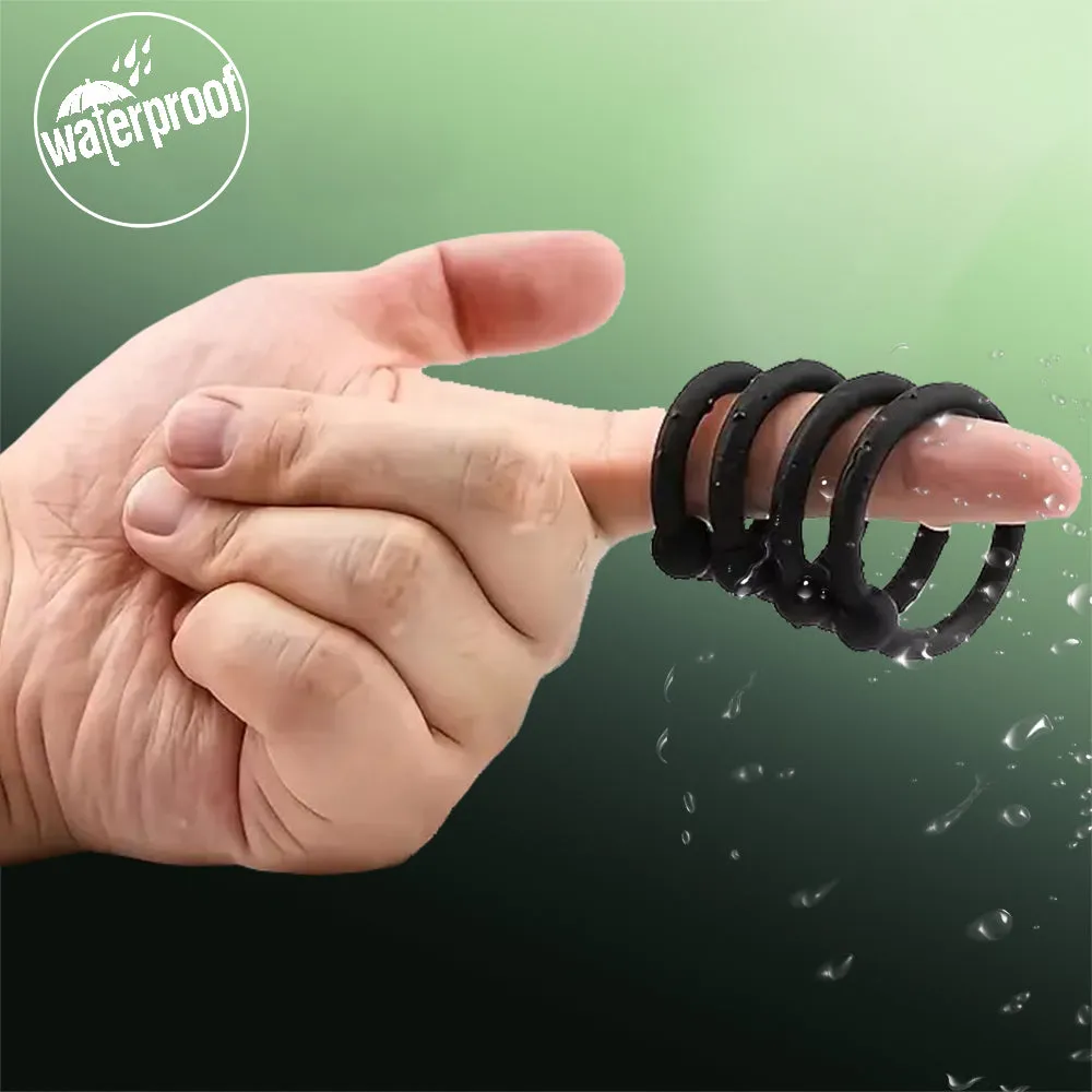 Titan 4 Pack Silicone Stretchable Cock Rings