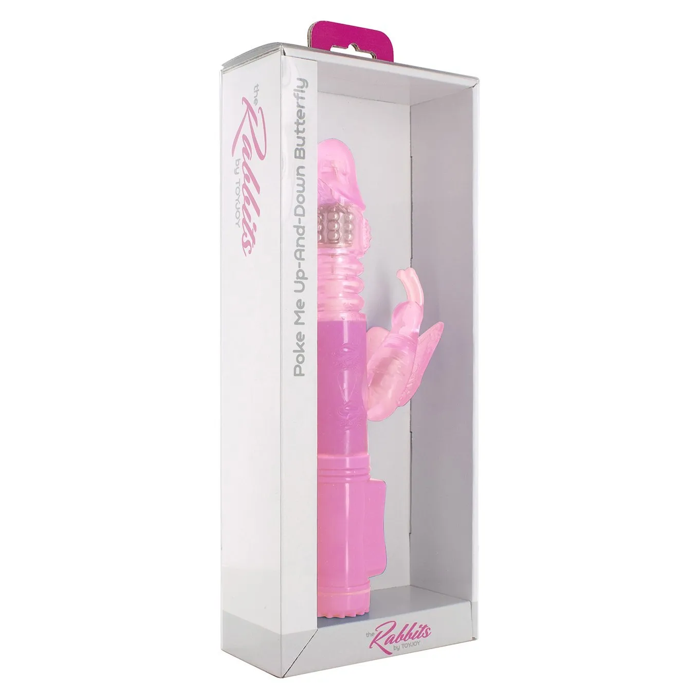 ToyJoy - Poke Me Up-And-Down Butterfly Rabbit Vibrator (Pink)