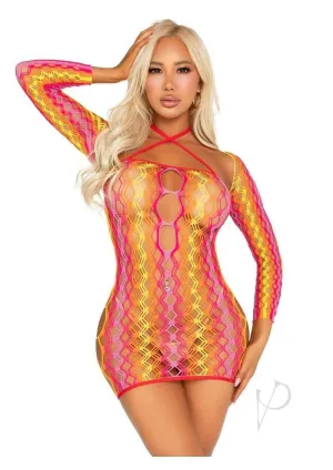Zig Zag Net Twist Halter Mini Shrug